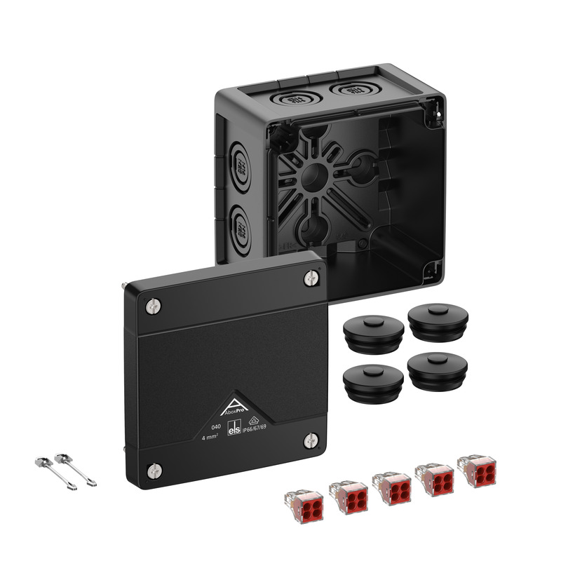 kytkentäkotelona - Abox Pro 040-4²/sw