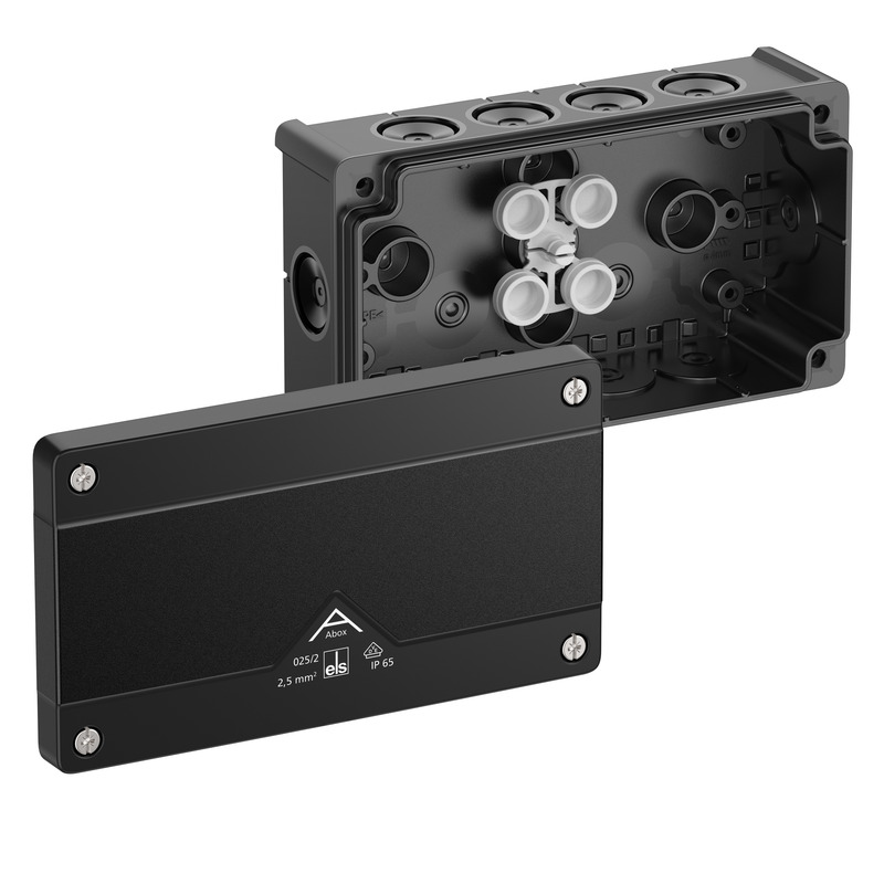 kytkentäkotelona - Abox 025/2-L/sw